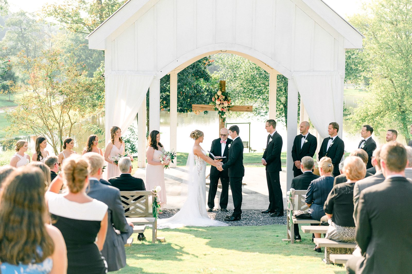 Ceremony at Southwind Ranch in the spring